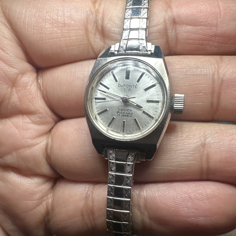 Works Vintage Dufonte L.P Lucien Piccard Manual Wind 17J Watch 22mm Ladies Fit 7